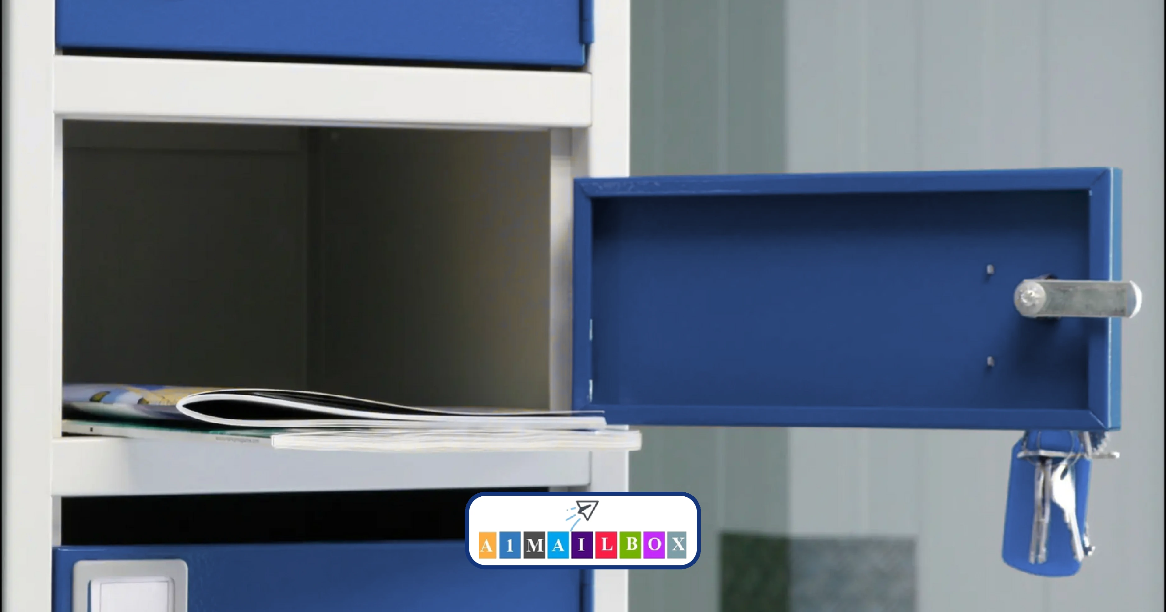 Secure A1 MailBox rental with keys – discover how you can even receive large packages safely and hassle-free at your mailbox. width=